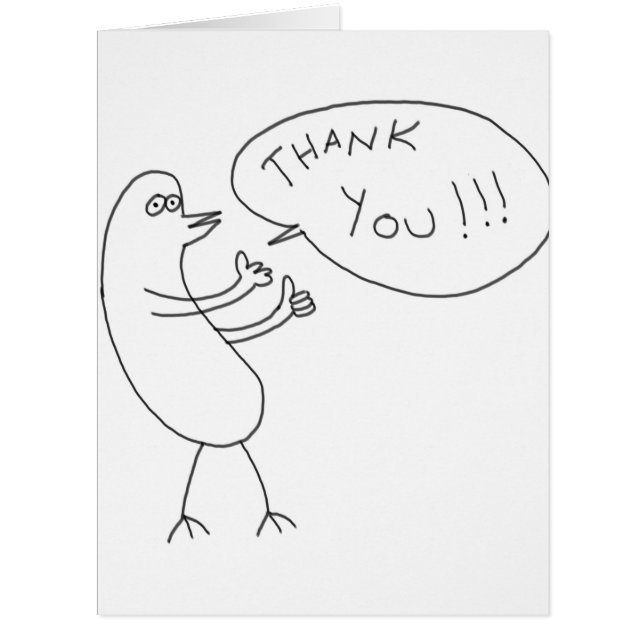 Thank You!!! Greeting Card (Front)