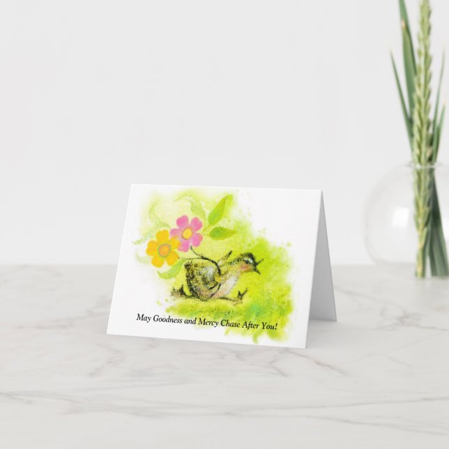 Thank You/Greeting Card, 4"x5.6" Thank You Card (Front)