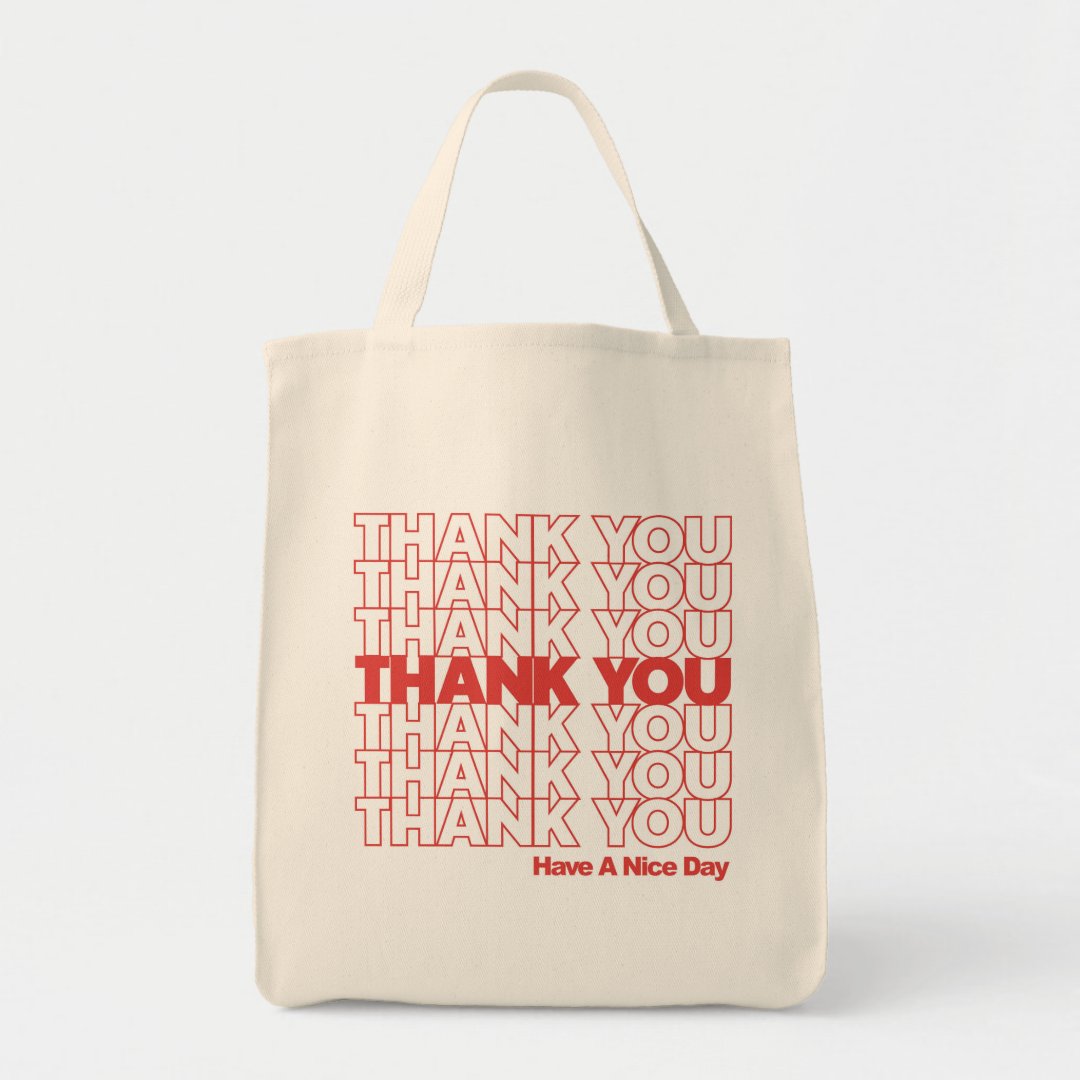 Thank You grocery bag | Zazzle