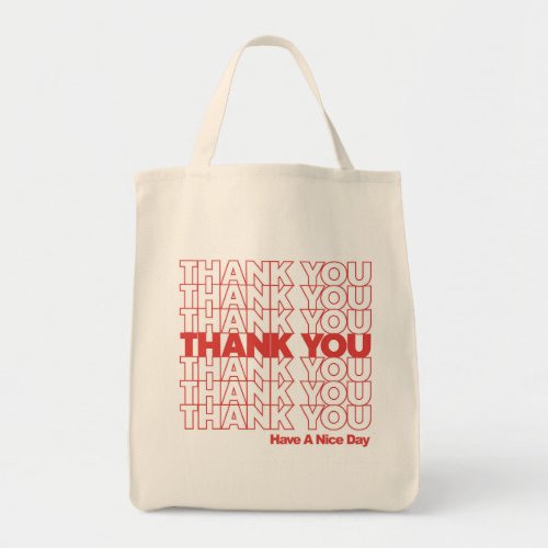 Thank You grocery bag