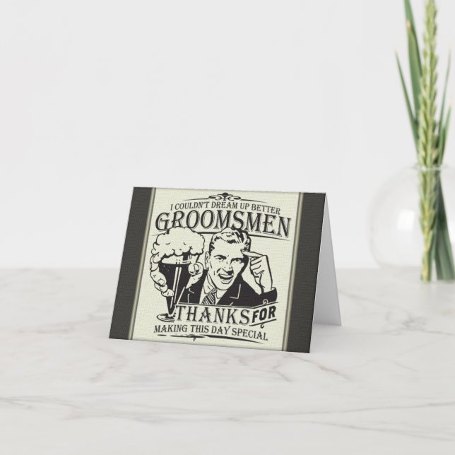 Thank You Groomsmen Card (Front)