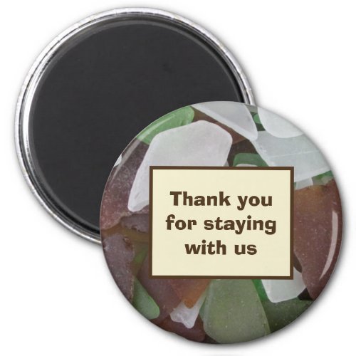 Thank You Guest Sea Glass Photo Beach House Magnet