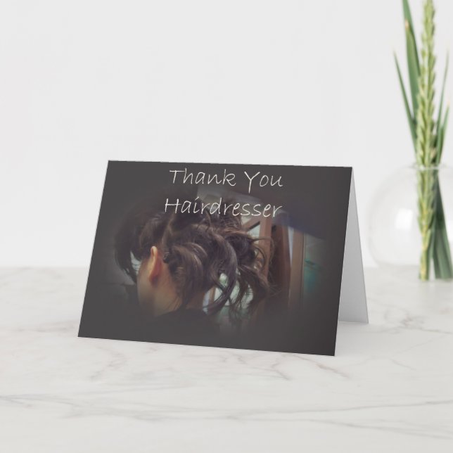 Thank You Hairdresser Card (Front)