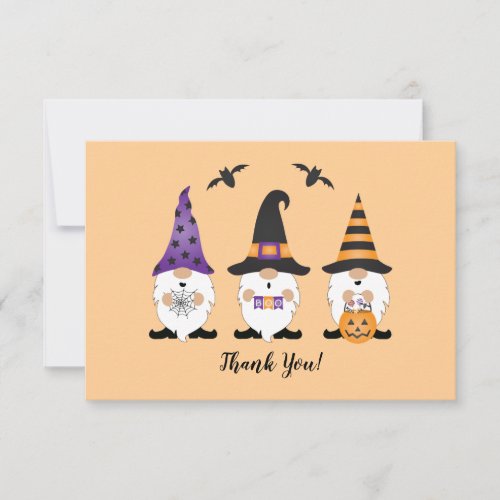 Thank You Halloween Gnomes Purple Orange