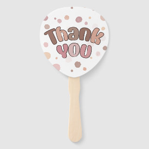 Thank you hand fan