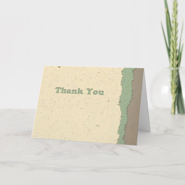 Thank you - Hand Made Paper Cutout (Front)