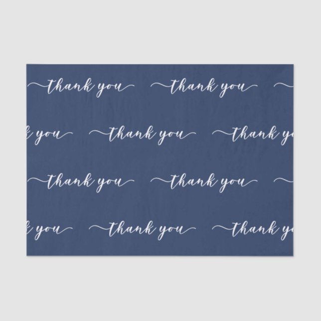 Thank You Handwritten Script Tissue Paper (Front)