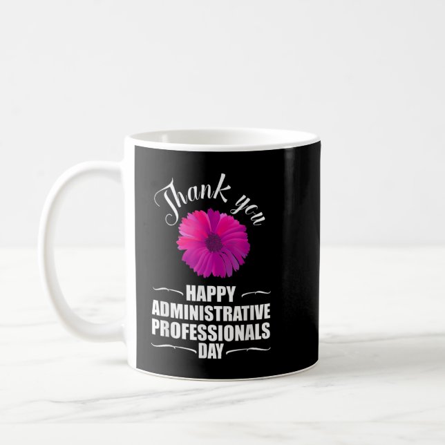 Thank you Happy Administrative Professionals Day G Coffee Mug (Left)