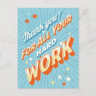 Thank You Happy Administrative Professionals Holiday Postcard