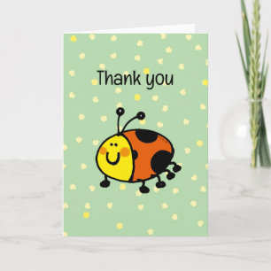 thank you (happy bug) card