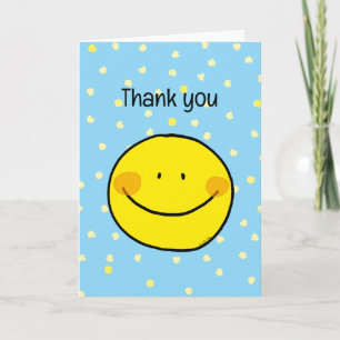 thank you (happy smile) card