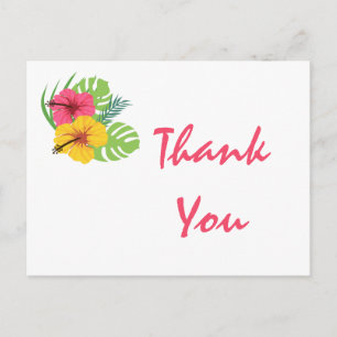 Thank You Hawaiian Postcard