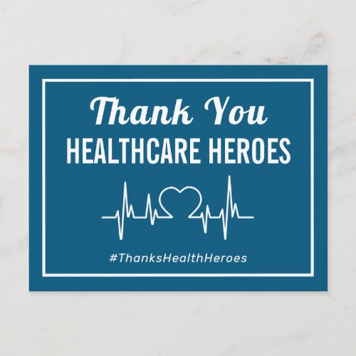 Thank You Health Care Heroes Postcard