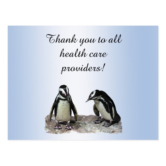 Thank You Health Care Medical Providers Postcard