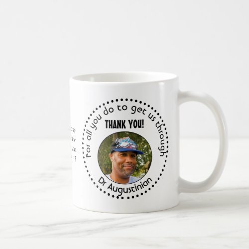 THANK YOU Healthcare Hero Personalized Photo Coffee Mug