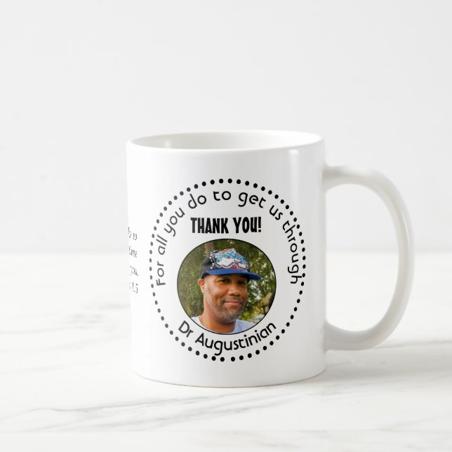 THANK YOU Healthcare Hero Personalized Photo Coffee Mug (Right)