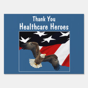 Thank You Healthcare Heroes, Essential Workers Sign