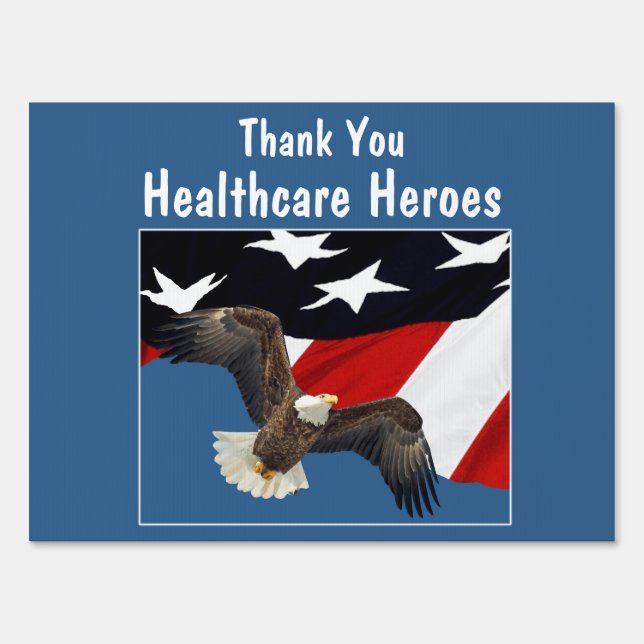 Thank You Healthcare Heroes, Essential Workers Sign (Front)