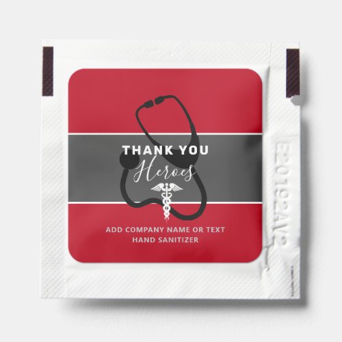 Thank You Healthcare Heroes Medical Professionals Hand Sanitizer Packet
