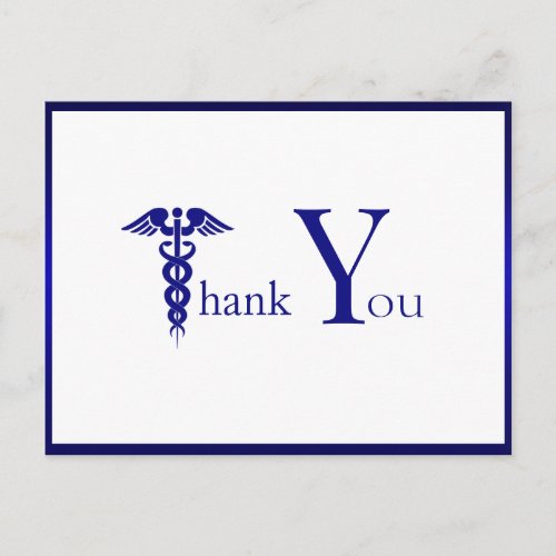 Thank You Healthcare Medical Doctor Nurse Heroes Postcard