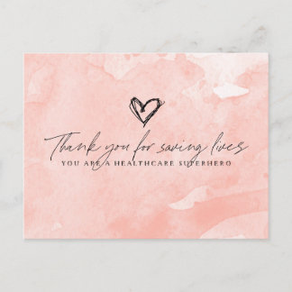 Thank You Healthcare Superhero Postcard