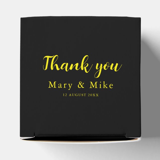 Thank You Heart 2x2x2 Favor Box for Any Occasion (Top)