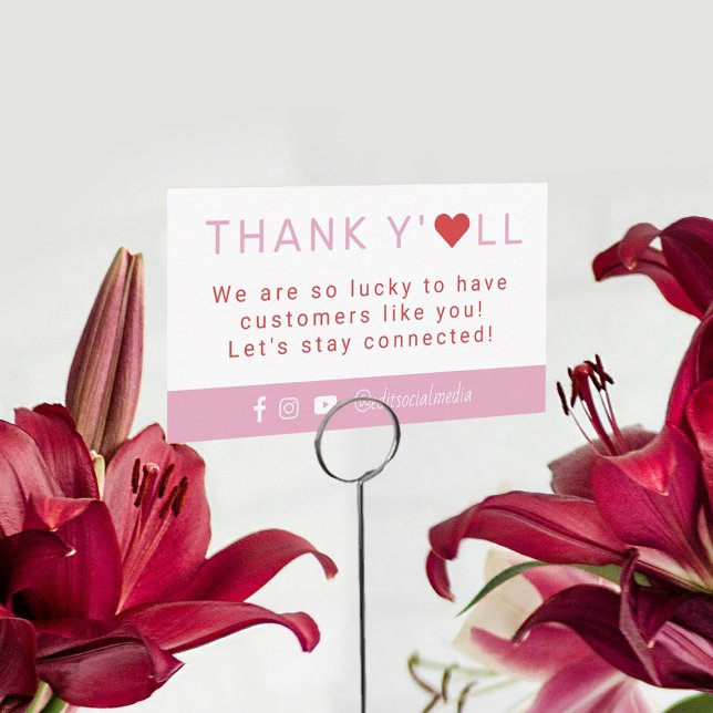 Thank You Heart Business Card (Creator Uploaded)