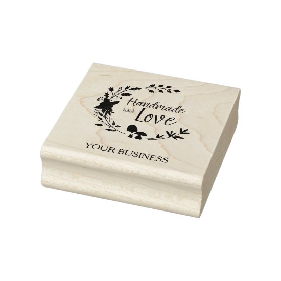 Thank You Heart Design For Artisan Items Rubber Stamp