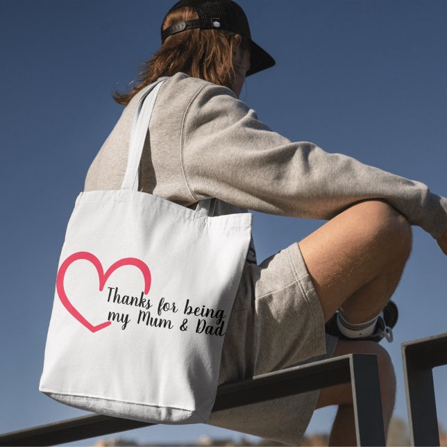 Thank You Heart Design | Tote Bag (Creator Uploaded)