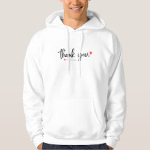  Thank You Heart Hoodie 