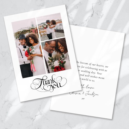 Thank You Heart Multi Photo Wedding
