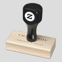 Thank You Heart Rubber Stamp