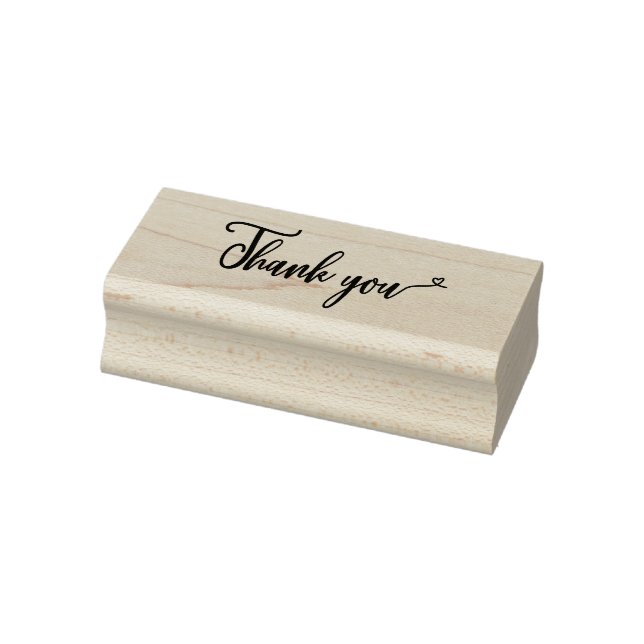 Thank you - heart rubber stamp (Stamp)