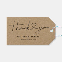 Thank You Heart Small Business Product Label