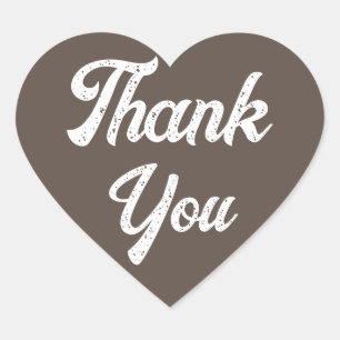 Thank You Heart Sticker