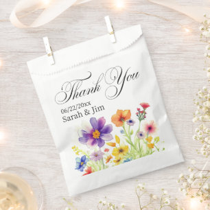 Thank you heart Wedding favor bags