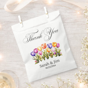 Thank you heart Wedding favor bags