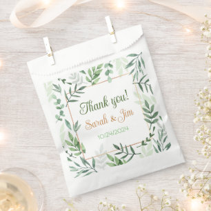 Thank you heart Wedding favor bags