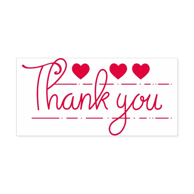 Thank You Hearts Self-inking Stamp (Design)