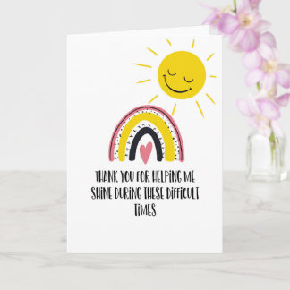 thank you helping me shine card cancer illness