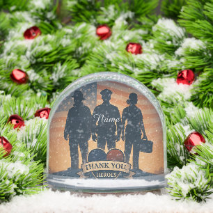 "Thank You, Heroes" First Responder Snow Globe