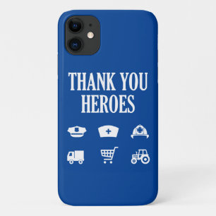 Thank You Heroes   First Responders iPhone 11 Case
