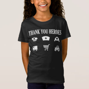 Thank You Heroes   First Responders T-Shirt