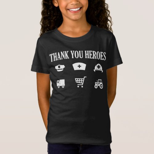 Thank You Heroes  First Responders T_Shirt