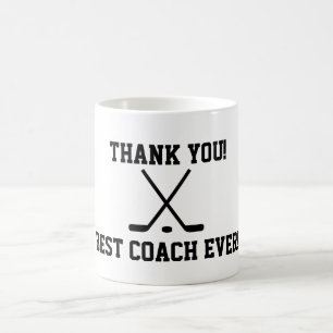 Thank you hockey coach coffee mug