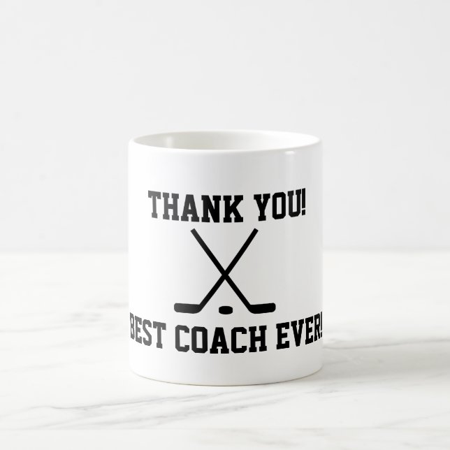 Thank you hockey coach coffee mug (Center)
