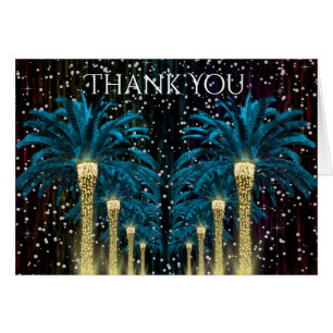 Thank You Holidays Winter Palm Cards