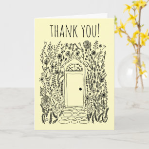 THANK YOU Home Sweet Home Garden Door Custom Card