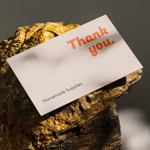 Thank You Homemade Goods Promotional Supplies Business Card