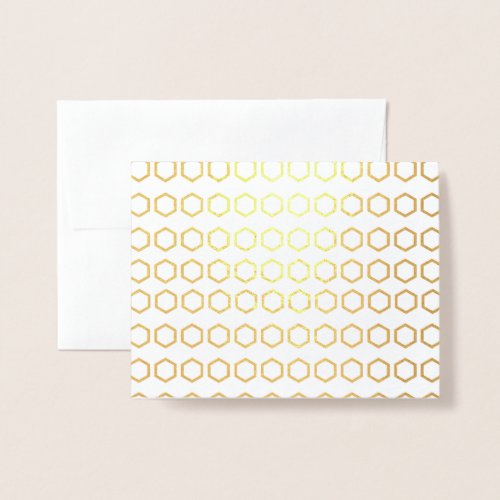 Thank You Honeycomb Pattern Foil Card
